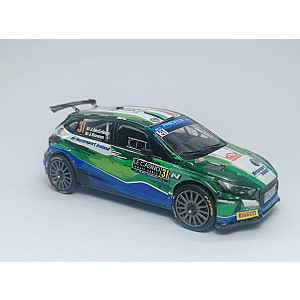 Miniatura personalizada base IXO RPT039 do Hyundai i20 Rally2 #31 - 57º classificado Rally Monte-Carlo 2023 - Josh McErlean/ John Rowan