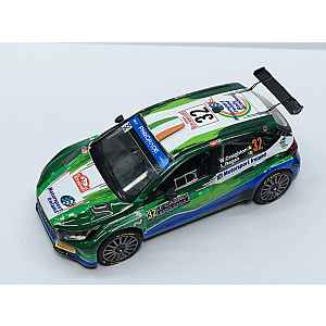 Miniatura personalizada base IXO RPT038 do Hyundai i20 Rally2 #32 - 45º classificado Rally Monte-Carlo 2023 - William Creighton/Liam Regan