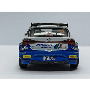 Miniatura personalizada base IXO RPT038 do Hyundai i20 Rally2 #32 - 45º classificado Rally Monte-Carlo 2023 - William Creighton/Liam Regan