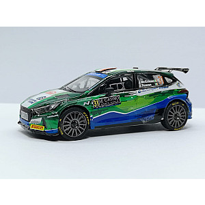 Miniatura personalizada base IXO RPT038 do Hyundai i20 Rally2 #32 - 45º classificado Rally Monte-Carlo 2023 - William Creighton/Liam Regan