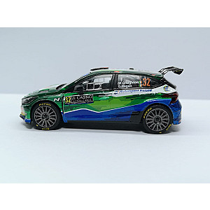 Miniatura personalizada base IXO RPT038 do Hyundai i20 Rally2 #32 - 45º classificado Rally Monte-Carlo 2023 - William Creighton/Liam Regan