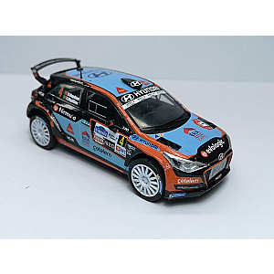 Miniatura personalizada base IXO RPT037 do Hyundai i20 R5 #4 - 4º classificado Rally Vinho da Madeira 2020 - Bruno Magalhães/ Carlos Magalhães