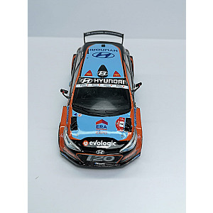 Miniatura personalizada base IXO RPT037 do Hyundai i20 R5 #4 - 4º classificado Rally Vinho da Madeira 2020 - Bruno Magalhães/ Carlos Magalhães