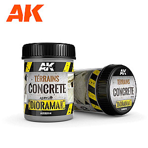 Terrains Concrete da AK Interactive. Frasco de 250ml