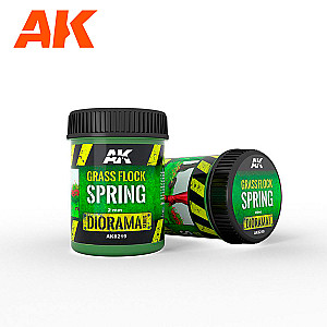 Grama 2mm "Primavera" da AK Interactive. Frasco de 250 ml