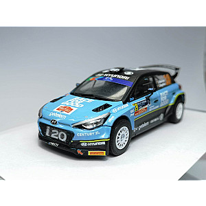 Miniatura personalizada base IXO do Hyundai I20 R5 #39 – Desistiu Rali Serras de Fafe & Felgueiras 2021 - André Villas-Boas/ Gonçalo Magalhães