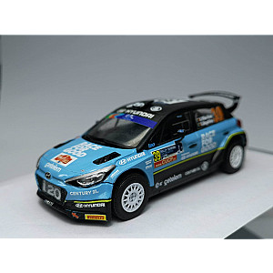 Miniatura personalizada base IXO do Hyundai I20 R5 #39 – Desistiu Rali Serras de Fafe & Felgueiras 2021 - André Villas-Boas/ Gonçalo Magalhães