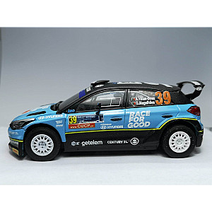 Miniatura personalizada base IXO do Hyundai I20 R5 #39 – Desistiu Rali Serras de Fafe & Felgueiras 2021 - André Villas-Boas/ Gonçalo Magalhães