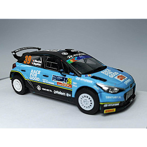 Miniatura personalizada base IXO do Hyundai I20 R5 #39 – Desistiu Rali Serras de Fafe & Felgueiras 2021 - André Villas-Boas/ Gonçalo Magalhães