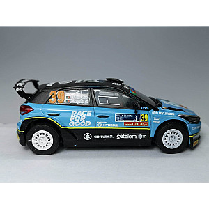 Miniatura personalizada base IXO do Hyundai I20 R5 #39 – Desistiu Rali Serras de Fafe & Felgueiras 2021 - André Villas-Boas/ Gonçalo Magalhães