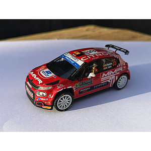 Miniatura personalizada base IXO do Citröen C3 Rally2 #35 – 20º classificado Rali Monte-Carlo 2023 - Alejandro Cachón/ Jandrin López