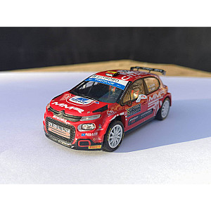 Miniatura personalizada base IXO do Citröen C3 Rally2 #35 – 20º classificado Rali Monte-Carlo 2023 - Alejandro Cachón/ Jandrin López