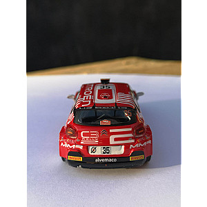 Miniatura personalizada base IXO do Citröen C3 Rally2 #35 – 20º classificado Rali Monte-Carlo 2023 - Alejandro Cachón/ Jandrin López