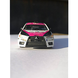 Miniatura personalizada base IXO do Mitsubishi Lancer EVO X #94 - 34º classificado Rali de Portugal 2013 - Francisco Teixeira/ José Martins