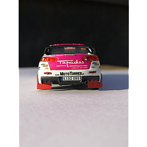 Miniatura personalizada base IXO do Mitsubishi Lancer EVO X #94 - 34º classificado Rali de Portugal 2013 - Francisco Teixeira/ José Martins