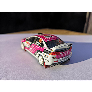 Miniatura personalizada base IXO do Mitsubishi Lancer EVO X #96 - 53º classificado Rali de Portugal 2015 - Francisco Teixeira/ João Serôdio