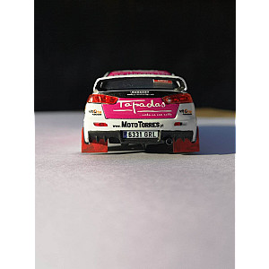 Miniatura personalizada base IXO do Mitsubishi Lancer EVO X #96 - 53º classificado Rali de Portugal 2015 - Francisco Teixeira/ João Serôdio