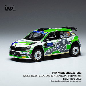 IXO Škoda Fabia Rally2 EVO #27 - Rally Finland 2022 - Emil Lindholm / Reeta Hämäläinen