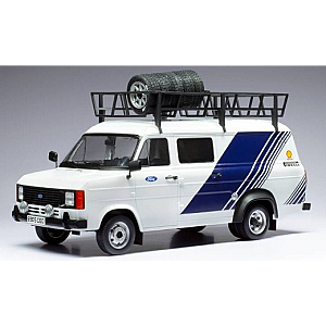 IXO Carrinha de assistência Ford England - Transit MKII Van da "Team Ford Rally Assistance" 1979 com acessórios