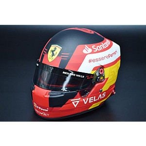 Carlos Sainz Scuderia Ferrari mini helmet 2022 season  - Escala 1/2.