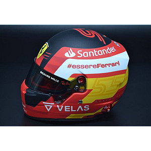 Carlos Sainz Scuderia Ferrari mini helmet 2022 season  - Escala 1/2.