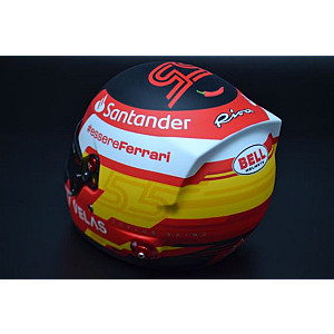 Carlos Sainz Scuderia Ferrari mini helmet 2022 season  - Escala 1/2.