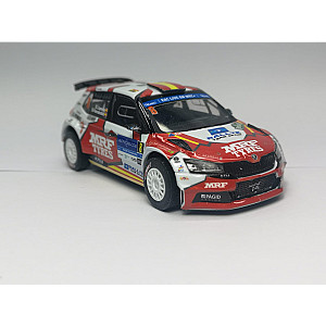 Miniatura personalizada base IXO do Skoda Fabia EVO Rally2 #8 pilotado por Efren Llarena & Sara Fernández no rali dos Açores de 2022