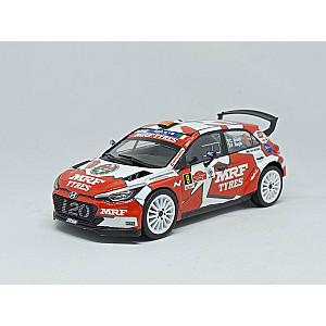 Miniatura personalizada base IXO do Hyundai i20 R5 #9 pilotado por Craig Breen & Paul Nagle no rali di Roma Capitale 2020