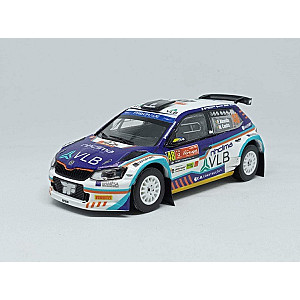 Miniatura personalizada base IXO do Skoda Fabia EVO R5 #48 pilotado por Pedro Almeida & Mário Castro no rali de Portugal 2022