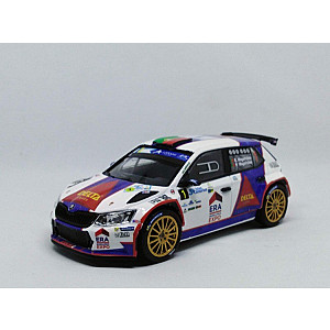 Miniatura personalizada base IXO do Skoda Fabia R5 #1 pilotado por Bruno Magalhães & Hugo Magalhães no rali das Ilhas Canárias 2017