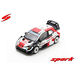 Spark Toyota Yaris WRC #1 - Winner Rally Monza 2021 WRC Champions 2021 - Sébastien OGIER/ Julien Ingrassia (com pilotos e bandeiras)