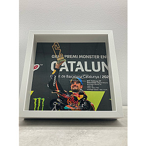 1:18 diecast model frame 3D - 25x25 cms - Miguel Oliveira