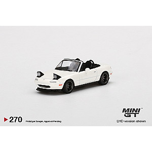 MiniGT Mazda Miata MX-5 (NA) Tuned Version Classic White Fred's Garage Special