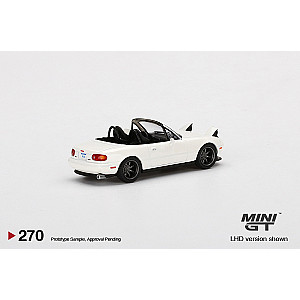 MiniGT Mazda Miata MX-5 (NA) Tuned Version Classic White Fred's Garage Special