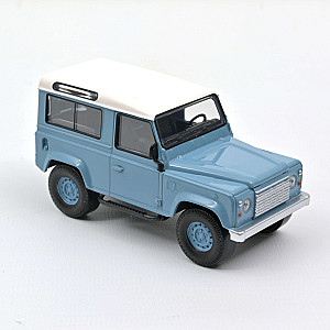 Land Rover Defender 1995 da Norev na cor azul & branco