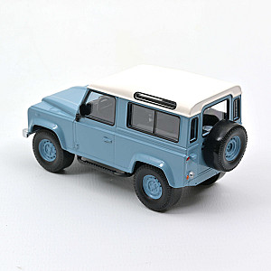 Land Rover Defender 1995 da Norev na cor azul & branco