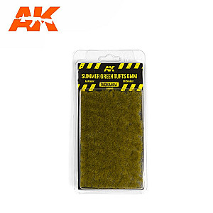 Summer green tufts 6mm da AK Interactive - Plantas para recriar ou complementar ambientes realistas nos seus dioramas