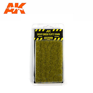 Light green tufts 10mm da AK Interactive - Plantas para recriar ou complementar ambientes realistas nos seus dioramas