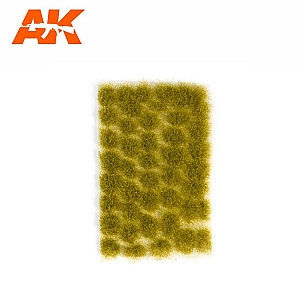 Light green tufts 10mm da AK Interactive - Plantas para recriar ou complementar ambientes realistas nos seus dioramas