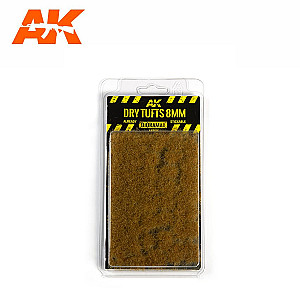 Dry tufts 8mm da AK Interactive - Plantas para recriar ou complementar ambientes realistas nos seus dioramas