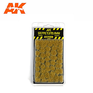 Steppe tufts 8mm da AK Interactive - Plantas para recriar ou complementar ambientes realistas nos seus dioramas