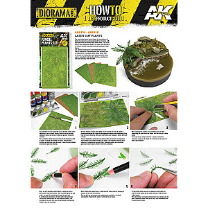 Ivy 1/32 and 1/35 da AK Interactive - Plantas para recriar ambientes realistas nos seus dioramas