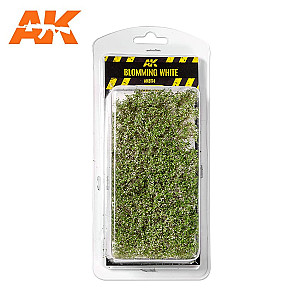 Blomming white shrubberies 1:35 / 75mm / 90mm da AK Interactive - para fornecer variedade e alcançar densidade em qualquer terreno