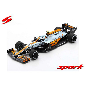 Spark McLaren MCL35M #4 - 3rd Monaco GP 2021 - Lando Norris with nº 3 board