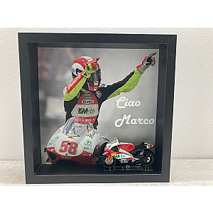 Quadro 25x25 cm - MotoGP Series - Marco Simoncelli Gilera RSA250