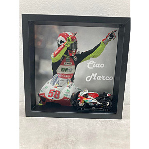 Quadro 25x25 cm - MotoGP Series - Marco Simoncelli Gilera RSA250