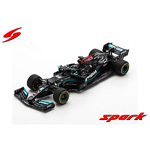 Spark 1:43 S7675 Mercedes-AMG Petronas Formula One Team #44 W12 E Performance Winner Spanish GP 2021 Lewis Hamilton 100th Pole Position