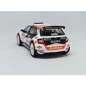 Miniatura personalizada base IXO Skoda Fabia EVO R5 #20 - Armindo Araújo/ Luís Ramalho - Rally Castelo Branco 2020