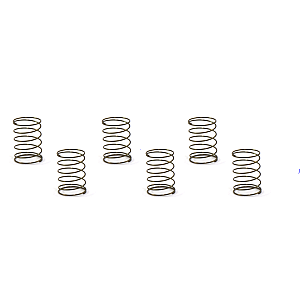 Molas macias de 6mm da Scaleauto para Chassis SC8003 GT3 (6 uni)