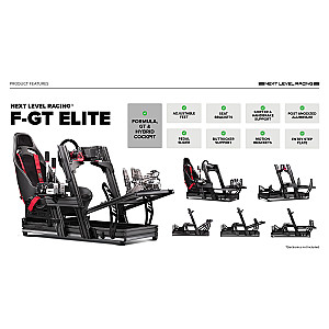 F-GT Elite Aluminium Simulator Cockpit - Wheel plate edition